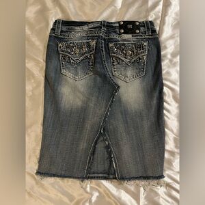 Miss Me Jeans Altered into Midi Skirt